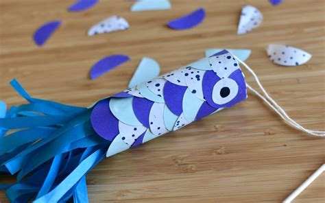 poisson d avril fabriquer un mini koÏ nobori rock and paper carp wind sock mini outdoor