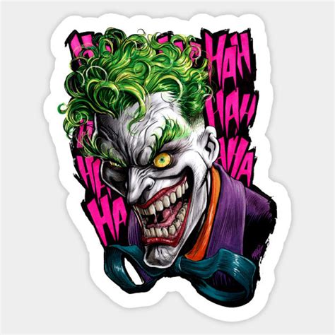 Joker Sticker Horror Sticker Batman Laptop Sticker Etsy