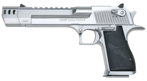 Magnum Research Desert Eagle 50ae Brushed Chrome With Muzzle 50ae