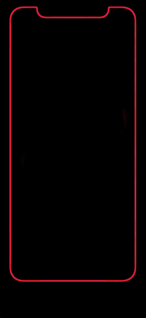Iphone X Red Bold Border Looks Great Fond Décran Android Fond D