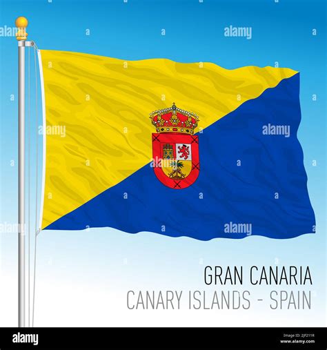 Gran Canaria Flag Stock Vector Images Alamy