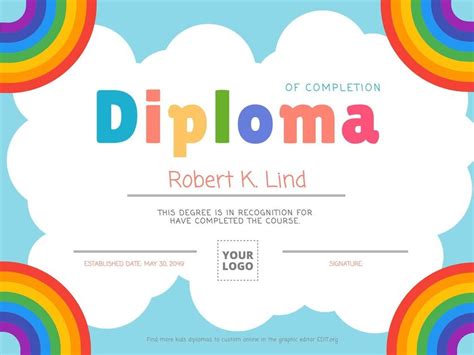 Editable Diplomas And Awards For Kids