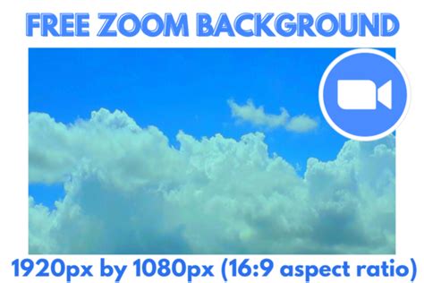 Free Zoom Background Of Beautiful Clouds Graphic By Stylex Designs