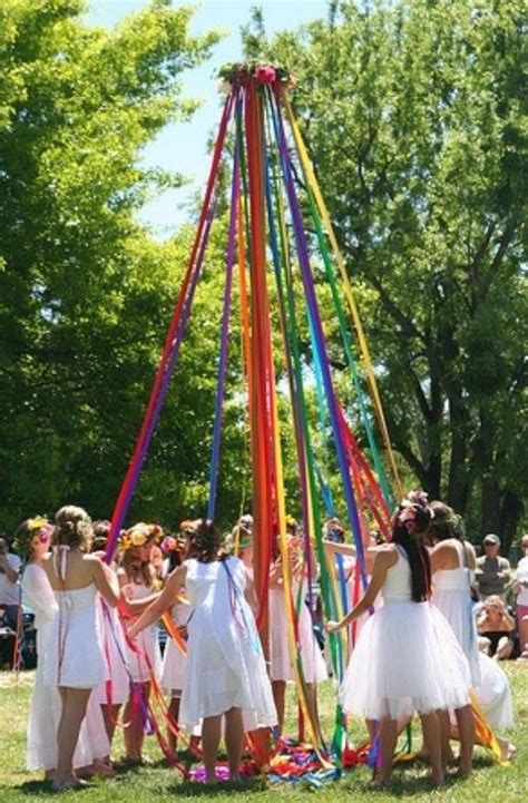 Diy Making A Maypole For A Maypole Dance Beltane May Days Summer