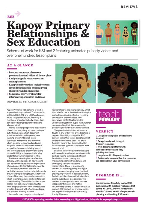 relationships and sex education rse and pshe scheme kapow primary