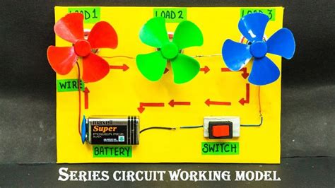 Series Circuit Working Model Circuits Science School Science Projects Circuit Projects