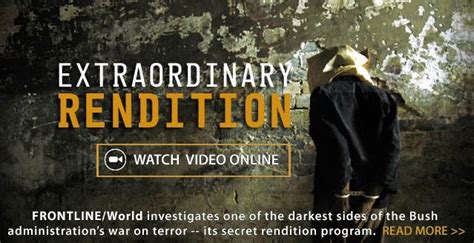 Inteldocu Extraordinary Rendition Pbs Frontline