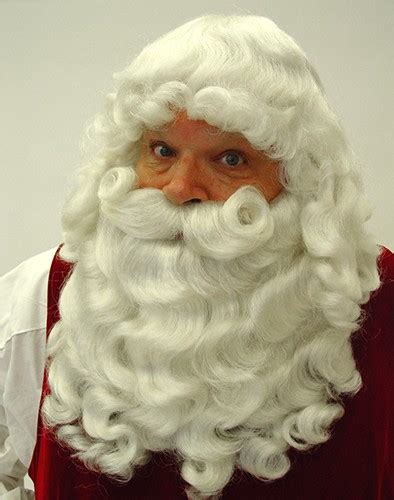 Beards And Wigs Realistic White Santa Claus Beard