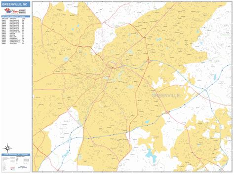 34 Greenville Sc Zip Code Map Maps Database Source