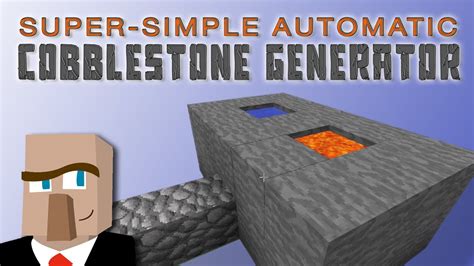 BUILD THIS SIMPLE COBBLESTONE GENERATOR A Minecraft How To YouTube