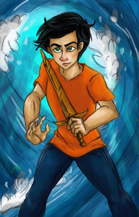 Son Of Poseidon He Is Actually Young In This One Percy Jackson Art