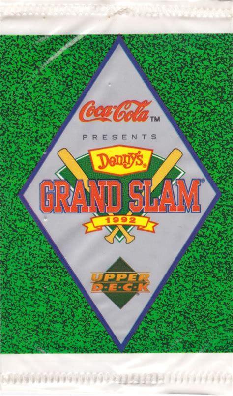 The grand slam tournaments, also referred to as majors, are the world's four most important annual tennis events. A Pack To Be Named Later: 1992 Upper Deck Denny's Grand Slam