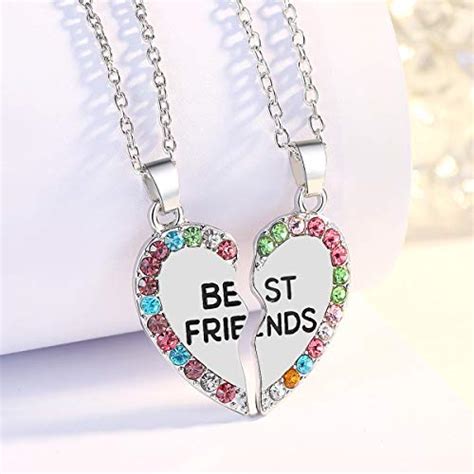 Eloi Best Friend Necklaces Heart 2 Piece Ts For Teen Girls 18 Inch