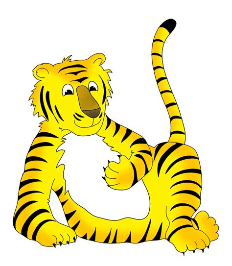 CLEMSON TIGER CARTOONS Happy Cartoon Tiger Happy Cartoon Clip Art