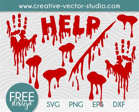 Free Blood Dripping Svg Png Dxf Eps Creative Vector Studio