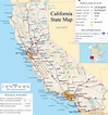 ♥ California State Map - A large detailed map of California State USA