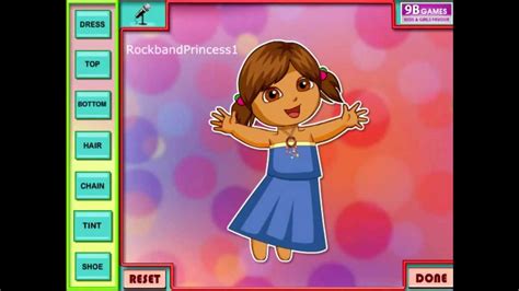 Dora Dress Up Game Nick Jr Dress Up Youtube