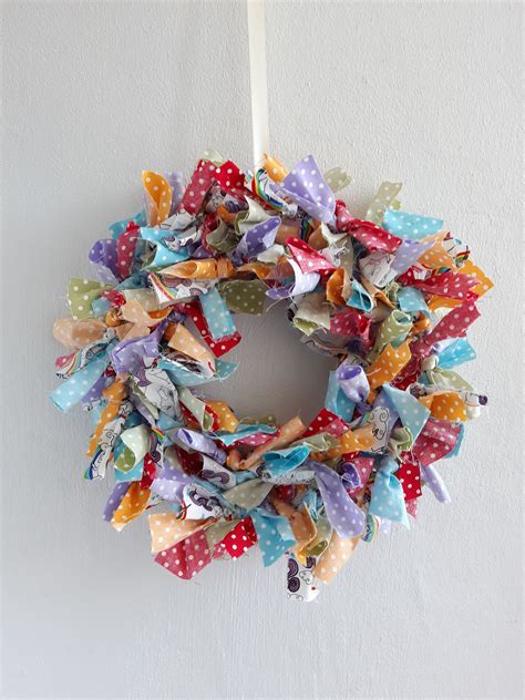 Rag Wreath Kit Fabric Wreath Making Craft Kit Etsy