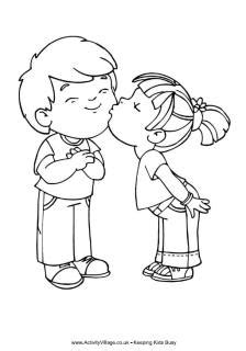 Explore 623989 free printable coloring pages for you can use our amazing online tool to color and edit the following people kissing coloring pages. Valentine's Day Colouring Cards