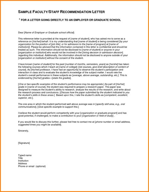 Letter Of Recommendation For A Former Student Invitation Template Ideas