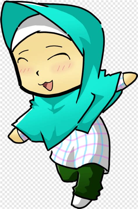 Muslim Kartun Anak Perempuan Muslim Png Download 466x705 1877565