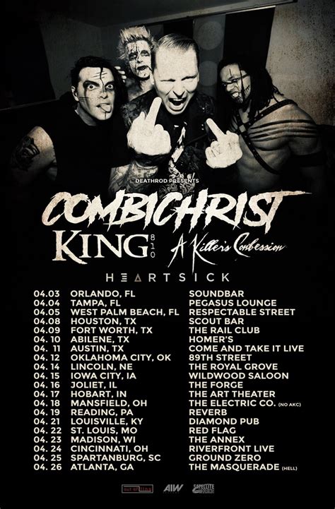 Combichrist Announce Us Tour With King 810 Go Venue Magazine