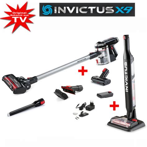 Invictus x9 er en trådløs, lettvekter av en skaftstøvsuger. Invictus X9 Akkusauger Set 20tlg. inkl. X Water von Genius