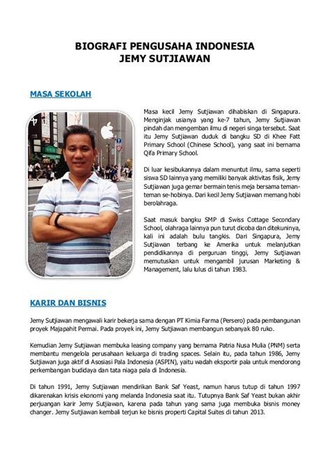 Biografi Orang Tersukses Di Indonesia Ilustrasi