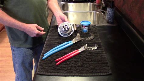 Tools To Replace A Kitchen Sink Basket Strainer Youtube