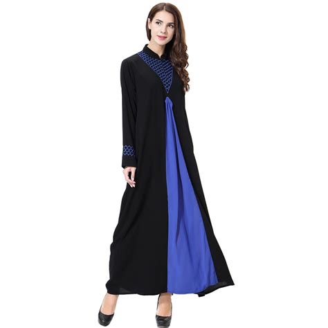 2018 women muslim abaya dress patchwork big size 3xl islamic dress saudi arabia dubai turkish