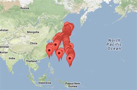 For more data hover over the map. Volcanic Blast Forms New Island Near Japan - Universe Today