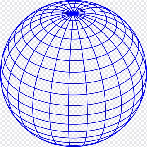 Circle Globe Sphere Grid Meridian Wireframe Model Geographic