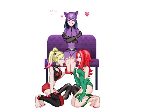 Rule 34 3girls Animated Batman Series Catwoman Clothed Dc Dc Comics