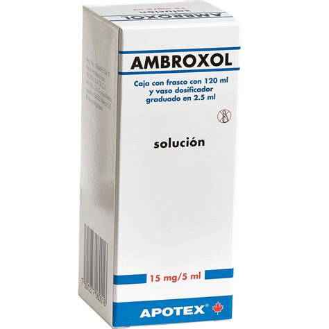 AMBROXOL Caja con frasco solución oral 15 mg 5 ml x 120 ml
