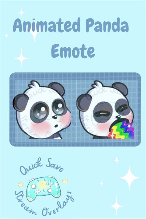 Cute Chibi Kawaii Anime Boy Panda Animated Twitch Discord Emote Panda