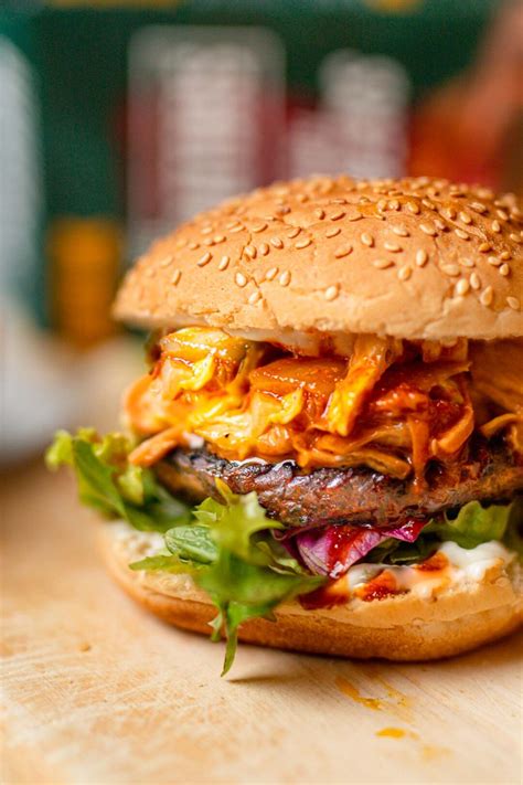 Kimchi Slaw With Mushroom Burger Lucy And Lentils