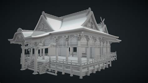 Shrine Download Free 3d Model By Tokuwa 7927a25 Sketchfab