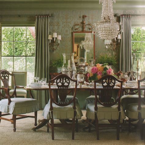 Beautiful Dining Room Love The Skirted Shield Back