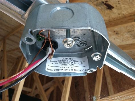 I would like to avoid going to the attic so is it possible to know just by looking at the outlet box? 314.27(C) Boxes at Ceiling-Suspended (Paddle) Fan Outlets.
