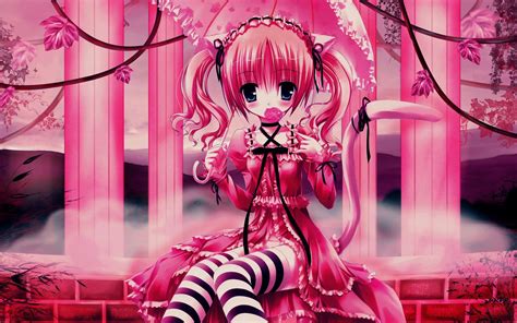 Anime Cute Pink Desktop Wallpapers Top Free Anime Cute Pink Desktop Backgrounds Wallpaperaccess