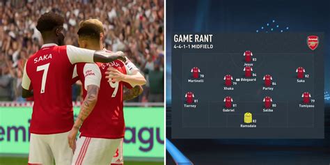Fifa 23 The Best Formation And Starting 11 For Arsenal