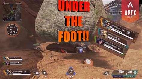 Trying To Get Under The Foot Apex Legends Xbox One X Youtube