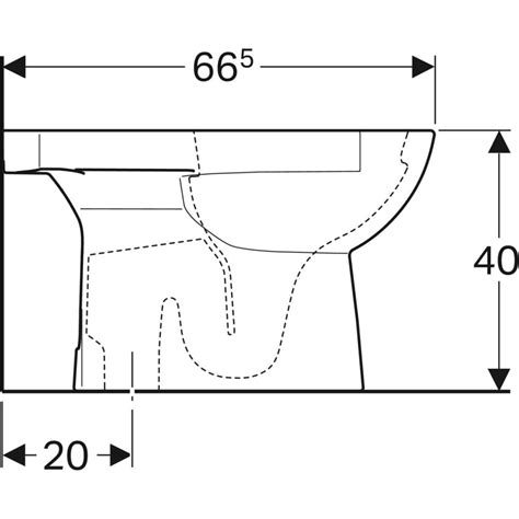 Geberit Selnova Floor Standing Wc For Close Coupled Exposed Cistern