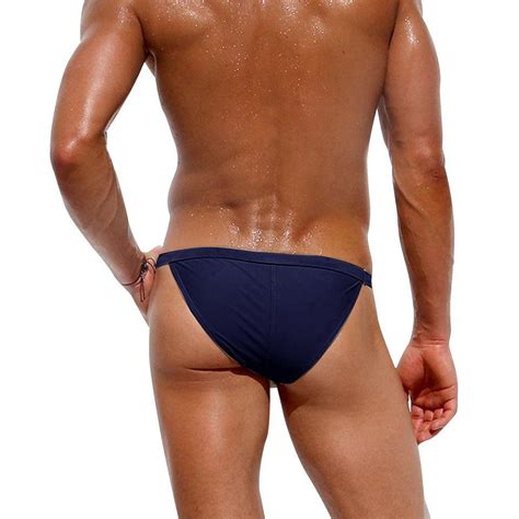 2019 brand male swim thong briefs sexy low rise men s nylon swimwear bikini brief mens swimming