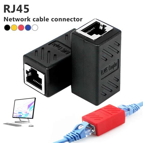 Rj45 Female To Female Lan Network Connector Adapter Ethernet Cable