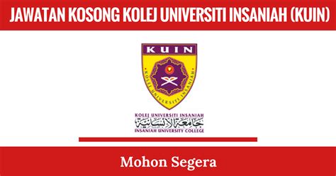 Formerly known as the institut agama islam negeri kedah darul aman(insaniah). Jawatan Kosong Terkini Kolej Universiti INSANIAH (KUIN ...