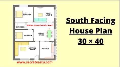 X Bhk South Facing House Plan As Per Vastu Shastra Autocad Dwg
