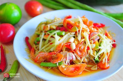 Som Tum Spicy Green Papaya Salad Thailand Bloggers
