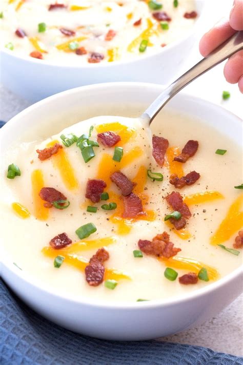 4 Ingredient Slow Cooker Potato Soup
