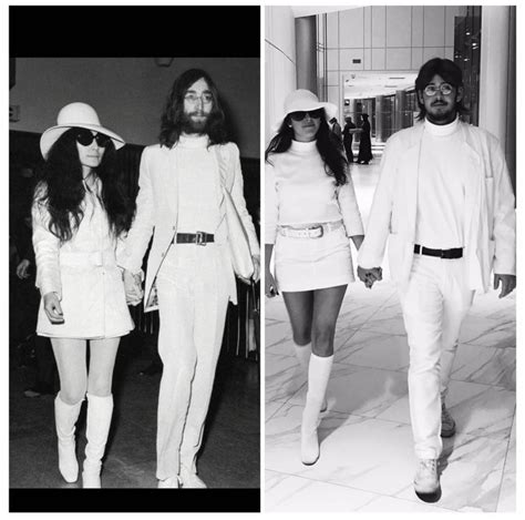 My Girlfriend And I Dressed Up As John Lennon And Yoko Ono For